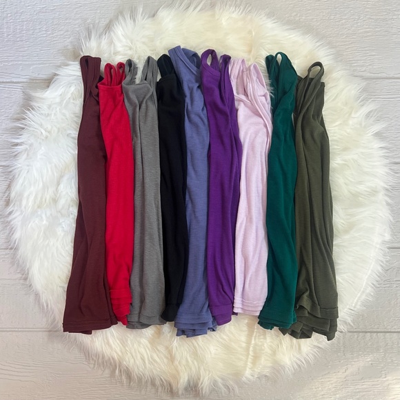 ✶Free✶ EUC Black ✵☽Free People☾✵ Long Beach Ribbed Racerback Swing Tank | Medium - Picture 12 of 15